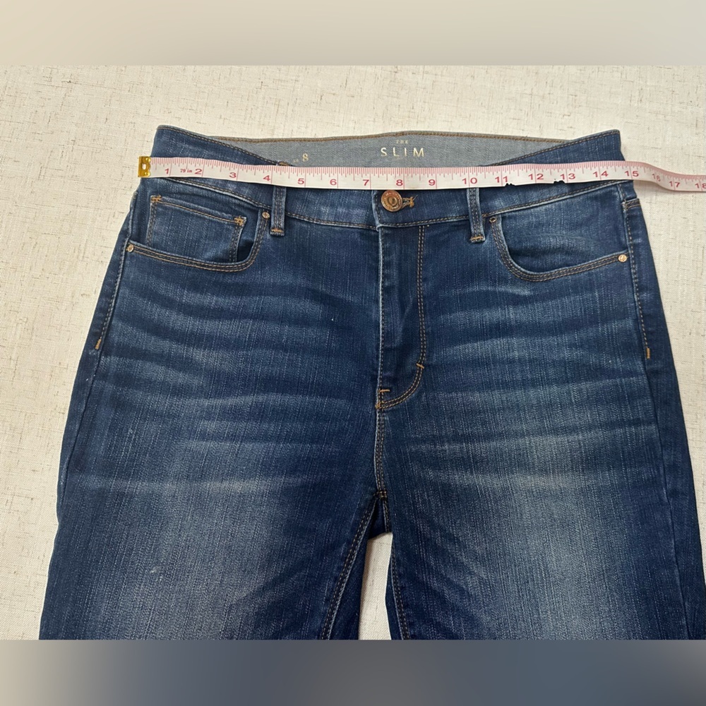 White House Black Market Dark Blue Skinny Jeans - Picture 7 of 9